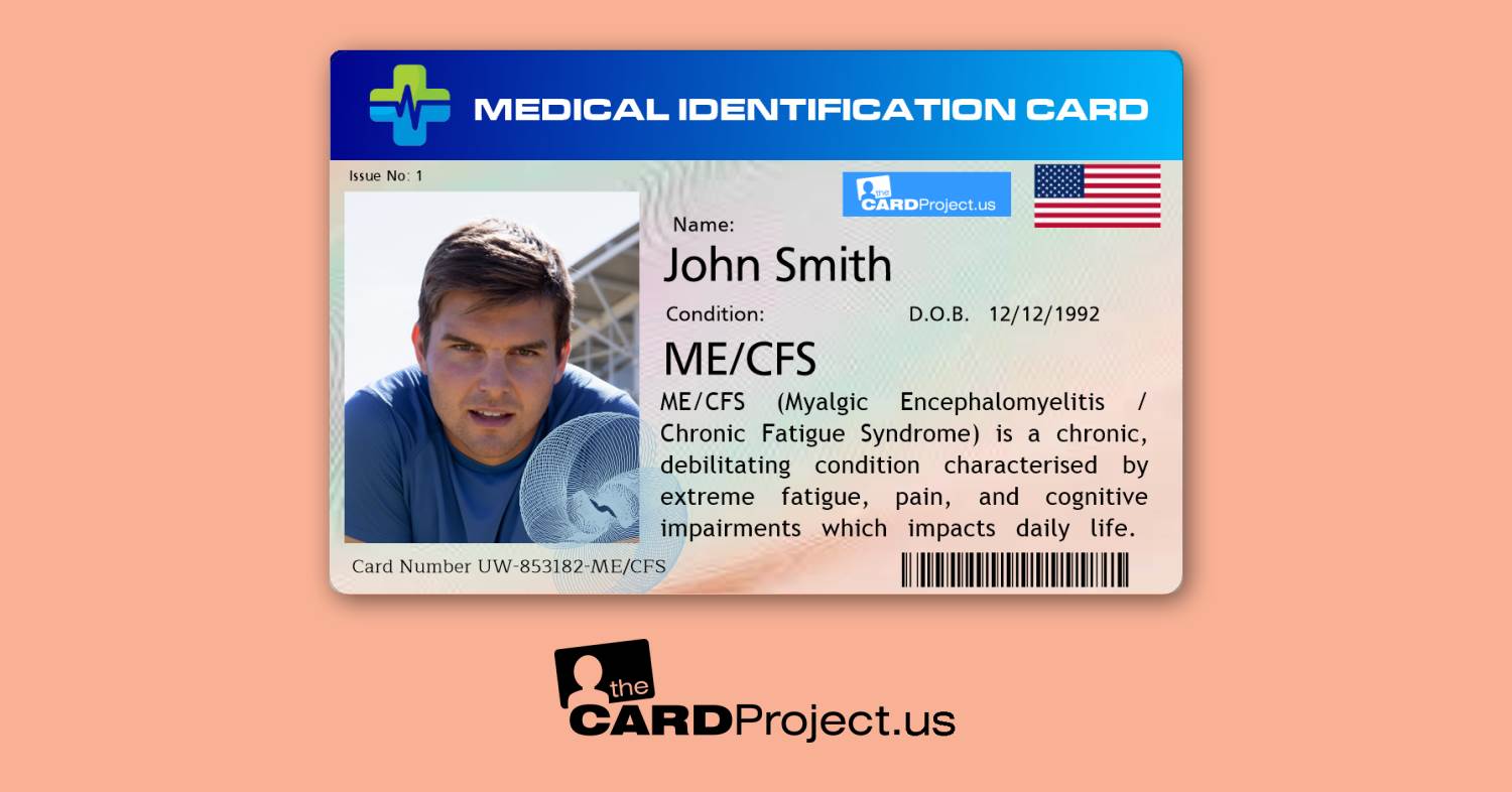 ME CFS Premium Medical Card (FRONT)